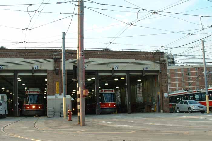 Toronto Transit Commission Queensway streetcar depot